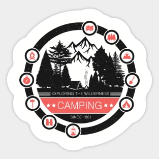 Camping Sticker